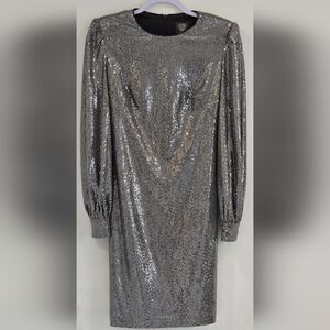 Vince Camuto Silver Dress, Size 0